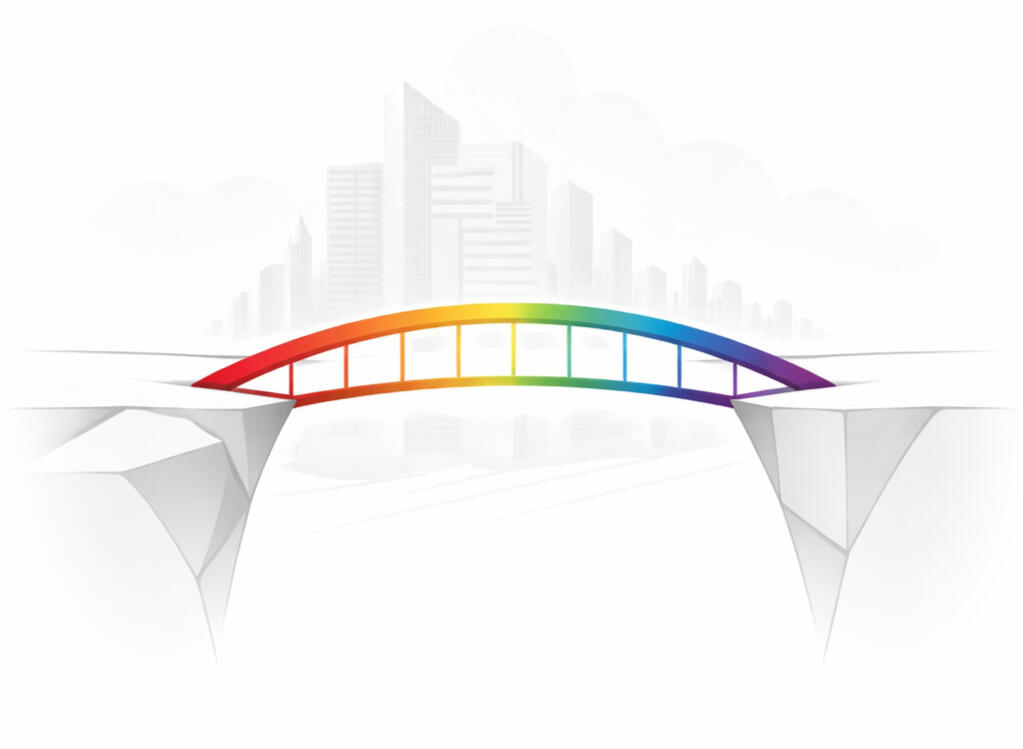 Interim leadership and operational continuity Rainbow bridge symbolizing interim leadership helping businesses maintain operational continuity
